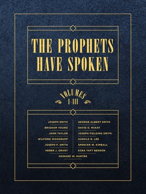 cover image of The Prophets Have Spoken 3-Volume Set